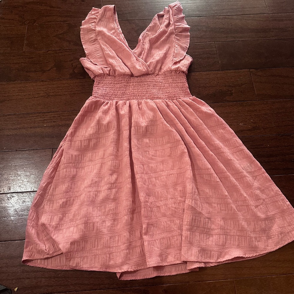 Emery Rose Blush Pink Mini Sun Dress Size XL